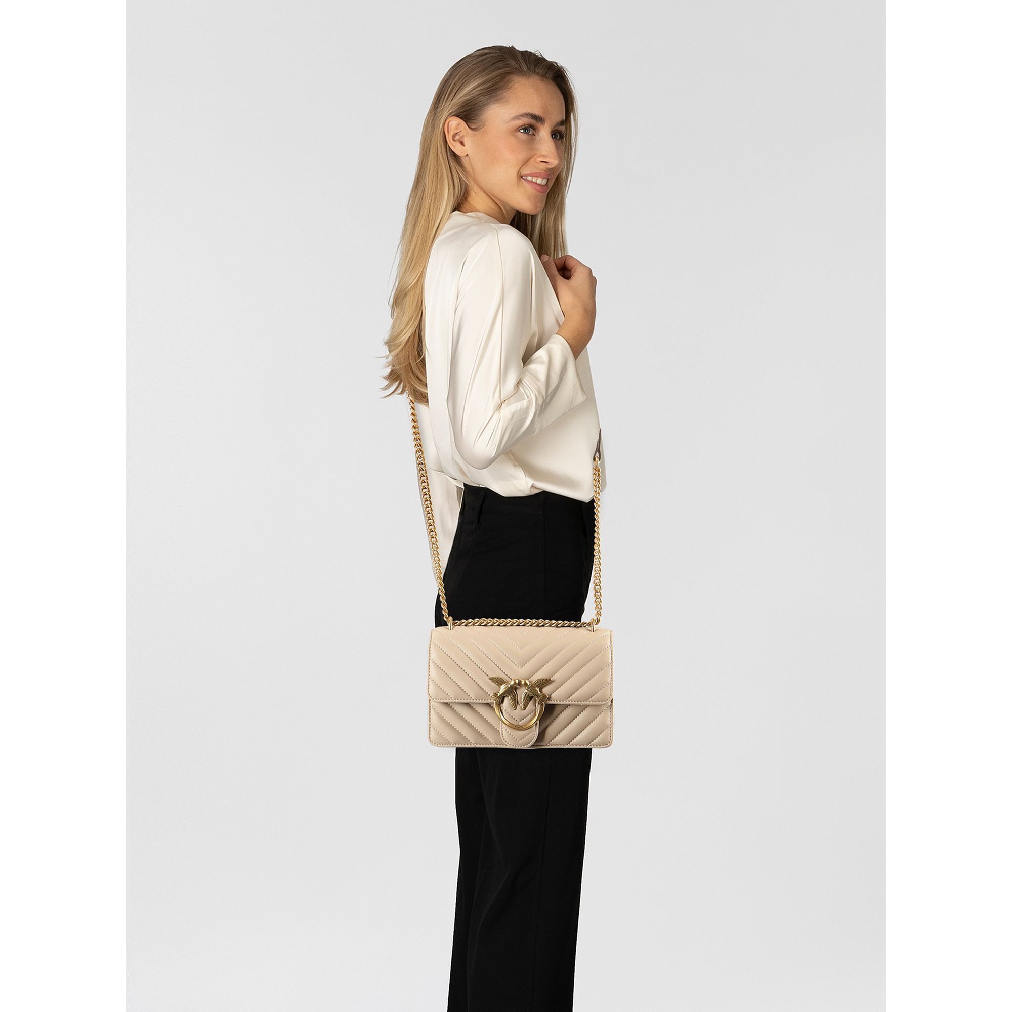 PINKO Umhängetasche Love One, Leder