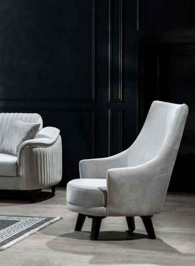 JVmoebel Sessel Sessel Italienischer Stil Luxus 1Sitzer Polster Designer Sessel Textil (Sessel), Made in Europe