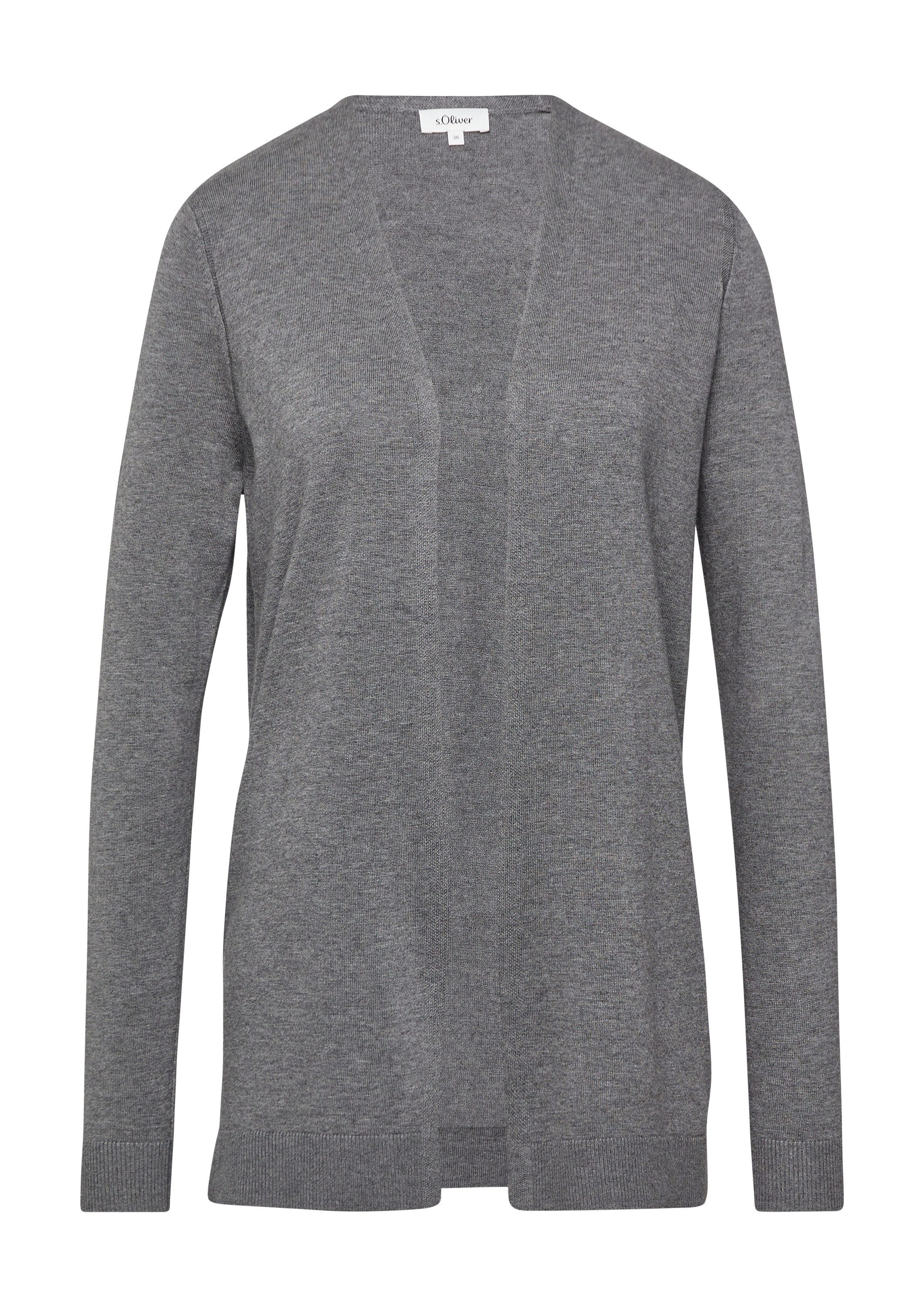 s.Oliver Cardigan Strickjacke Cardigan aus Viskose-Baumwoll-Mix günstig online kaufen