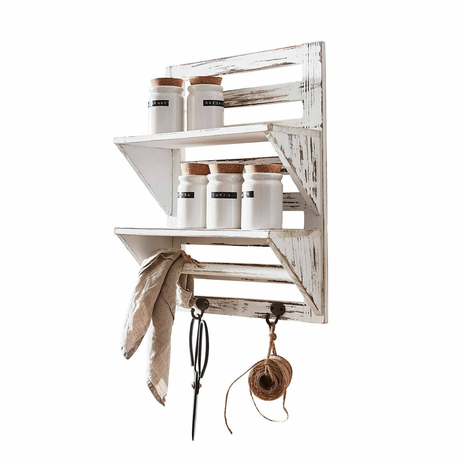 Mirabeau Wandregal Wandregal Valeriana antikweiß günstig online kaufen