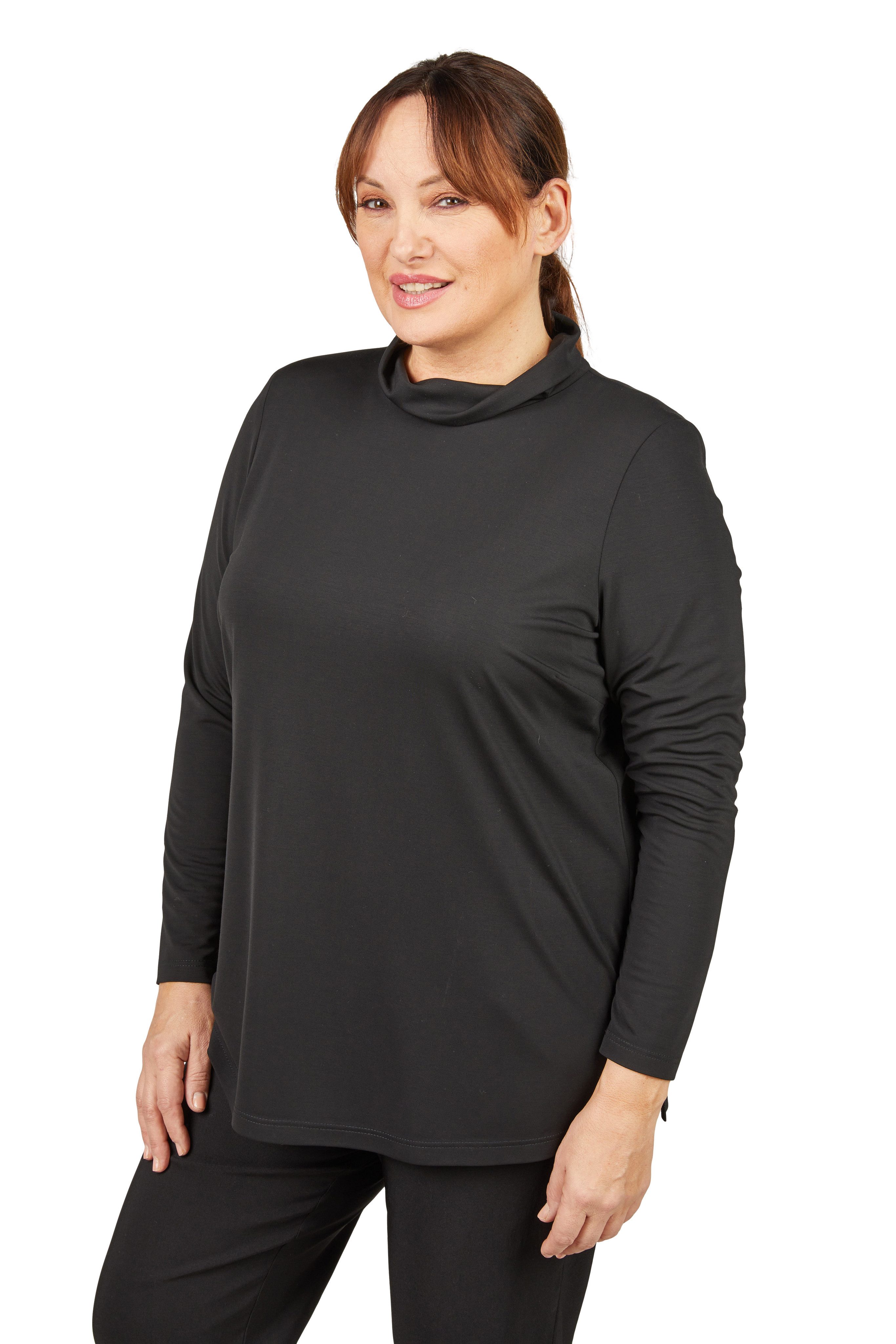 Mona Lisa Rollkragenshirt Große Größen schlicht und elegant