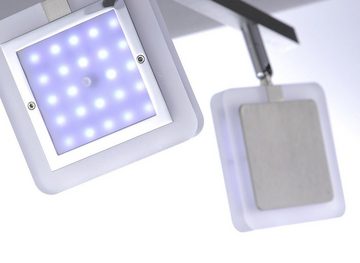 Paul Neuhaus Smarte LED-Leuchte LED Deckenleuchte Strahlerleiste RGB+W, Smart Home, RGB-Farbwechsel, Dimmfunktion, Memoryfunktion, mit Leuchtmittel, Spots dimmbar per Fernbedienung, Works with Alexa