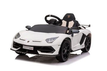 ES-Toys Elektro-Kinderauto Kinder Elektroauto Lamborghini, Belastbarkeit 40 kg, Aventador SVJ EVA-Reifen Sicherheitsgurt