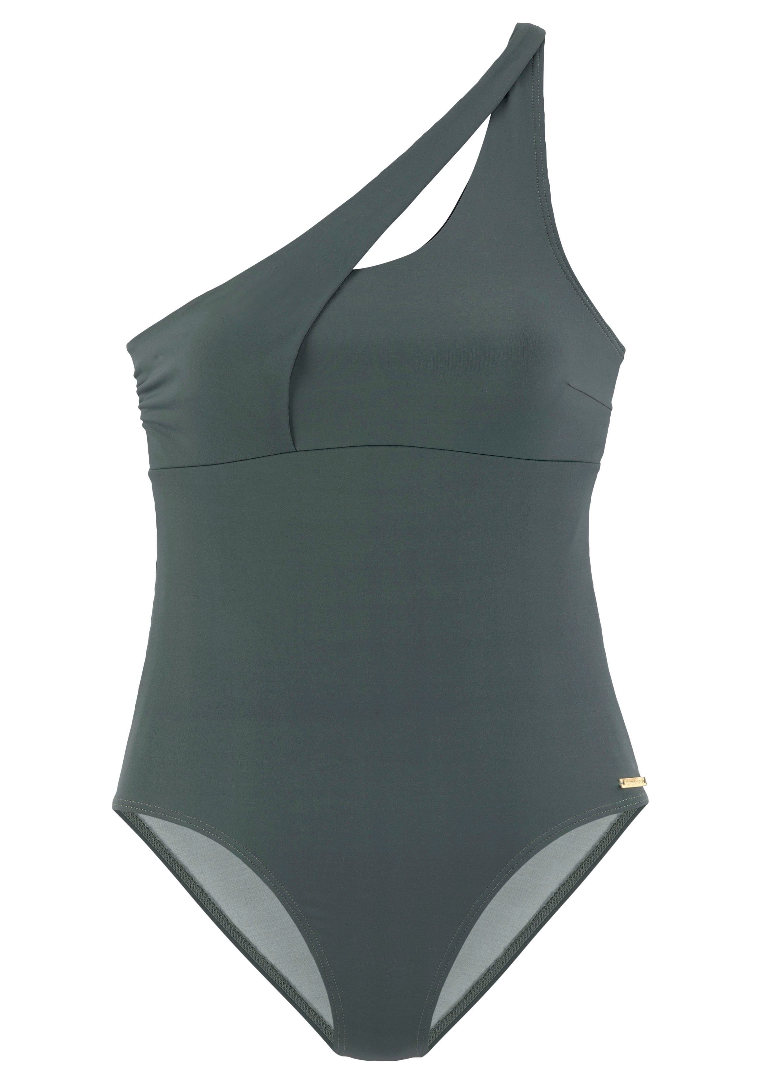 Bruno Banani Badeanzug mit asymmetrischem Schnitt günstig online kaufen