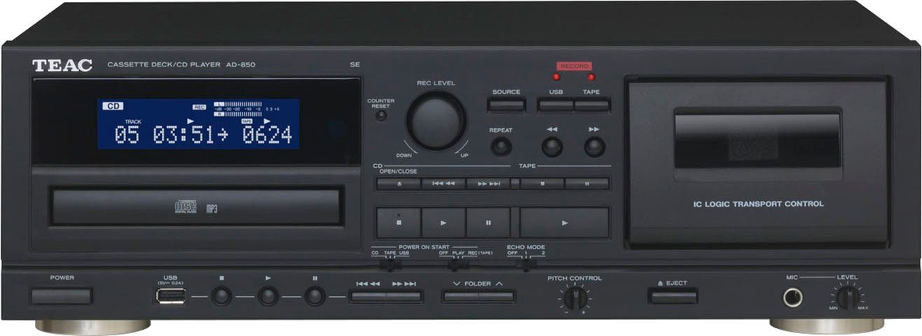 TEAC (CD, USB-Audiowiedergabe, USB-Aufnahme) CD-Player AD-850-SE