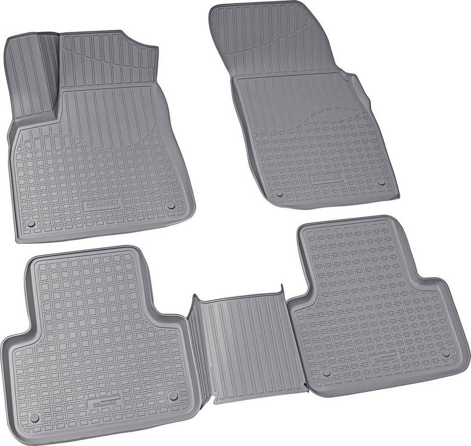 RECAMBO Passform-Fußmatten CustomComforts (4 St), für Audi Q7, SQ7 Typ 4M ab  2015, perfekte Passform, Individuelle Maßanfertigung - perfekte Passform!
