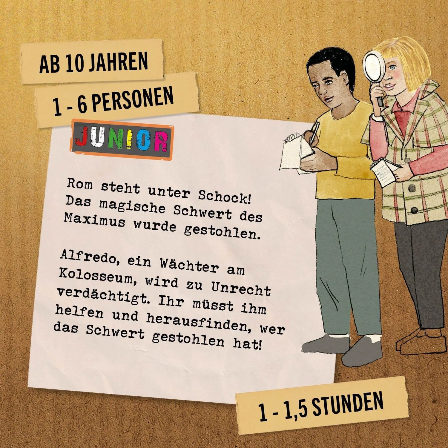 Pegasus Spiele Spiel Hidden Games Tatort: Das verschollene Schwert (Junior)