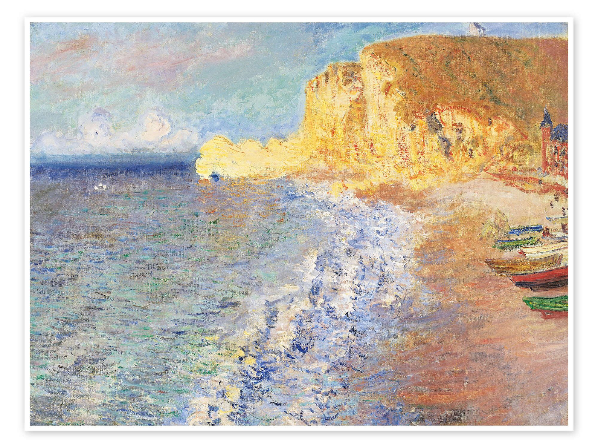 Wandbild Morgen bei Etretat