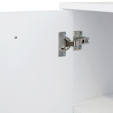 Stabilo Sanitär Waschbeckenunterschrank Waschtischunterschrank "Elsa", weiß,glänzend, 2-türig 60x33x58cm