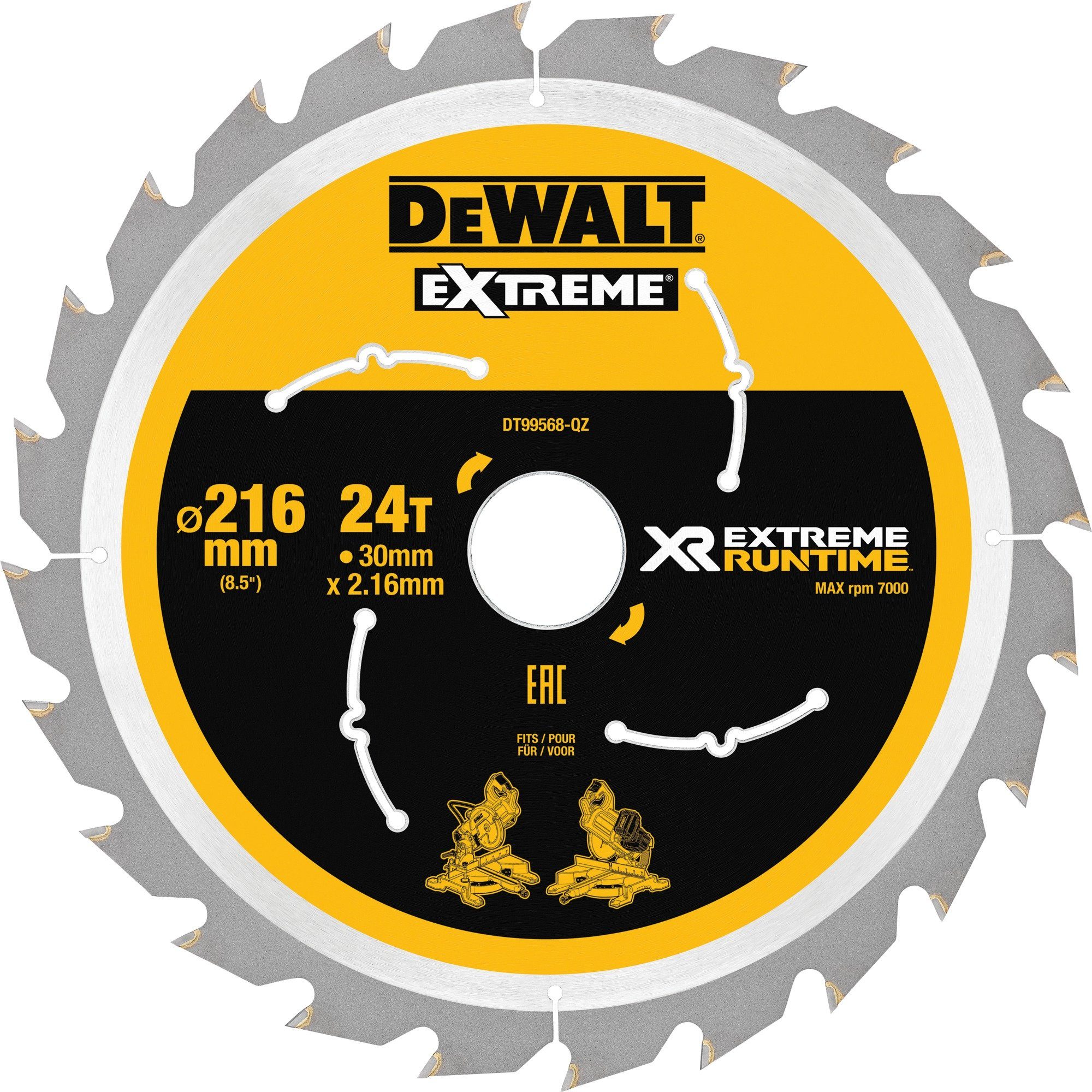 DeWalt Sägeblatt DEWALT Kreissägeblatt XR EXTREME RUNTIME DT99568