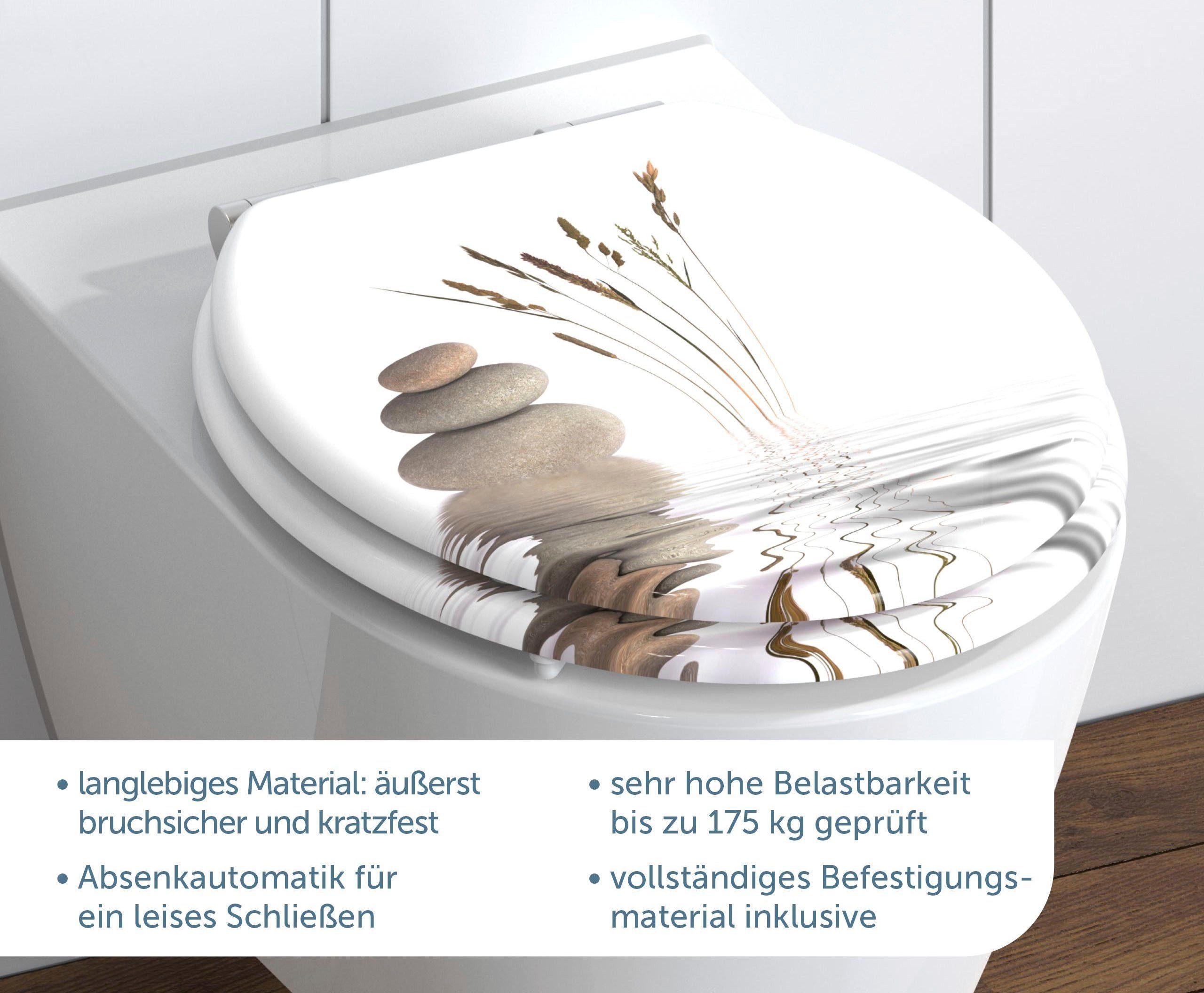Schütte WC-Sitz Balance, mit Absenkautomatik und Holzkern, MDF günstig online kaufen