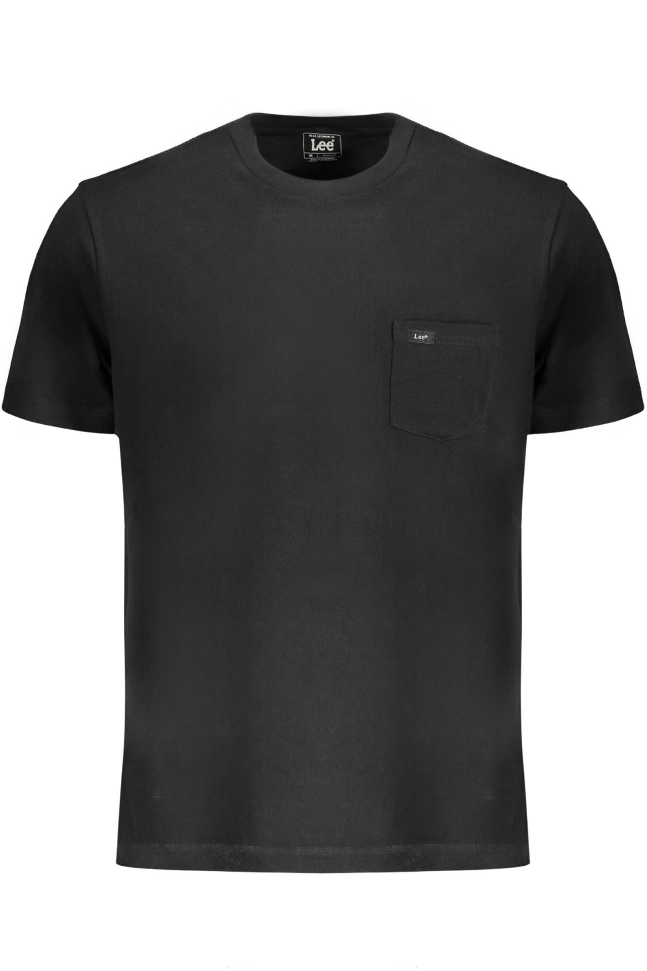 Lee® T-Shirt Herren Kurzarmshirt Schwarz - Regular Fit mit