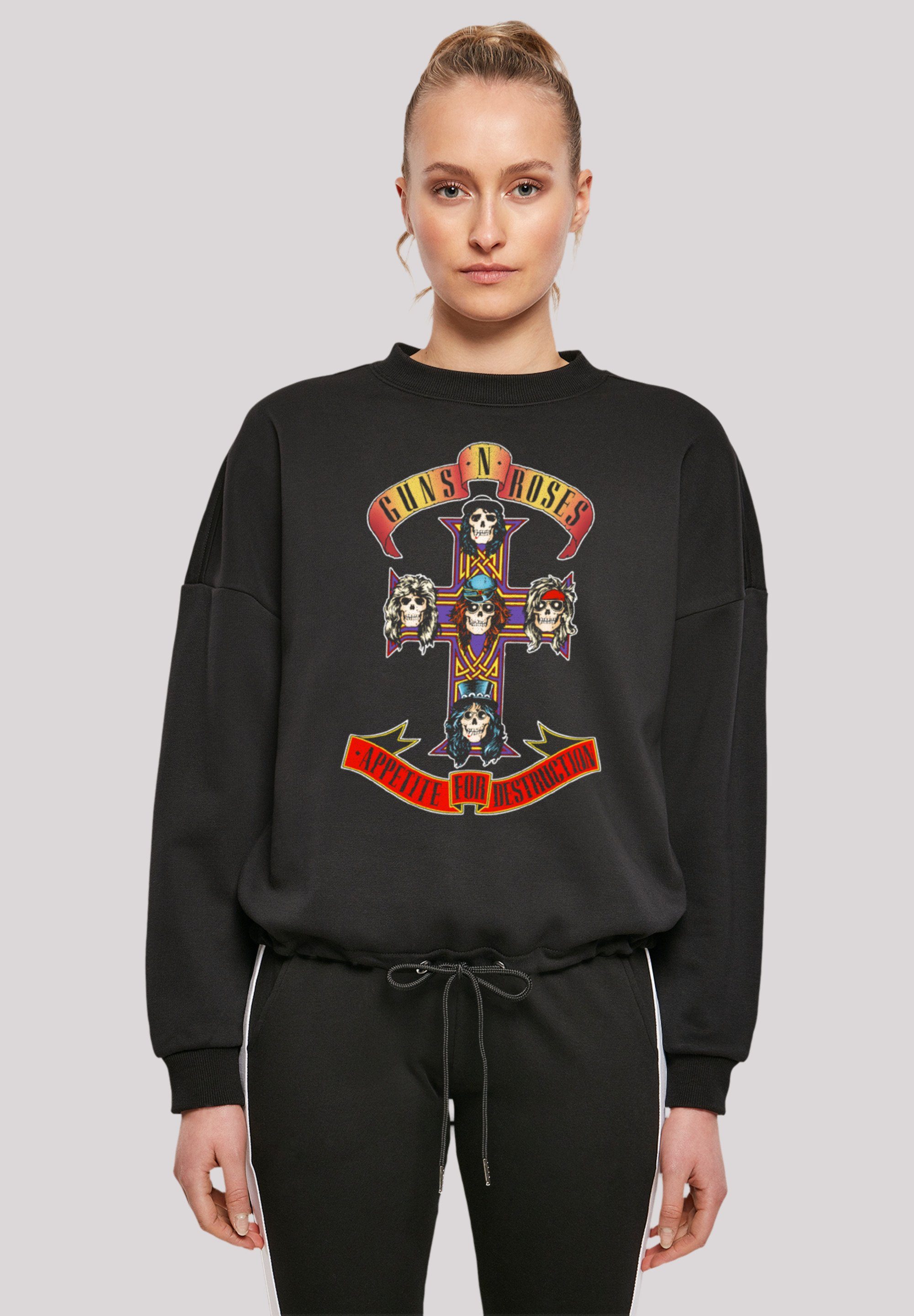 'n' schwarz F4NT4STIC Guns Sweatshirt Appetite For Print Roses Destruction