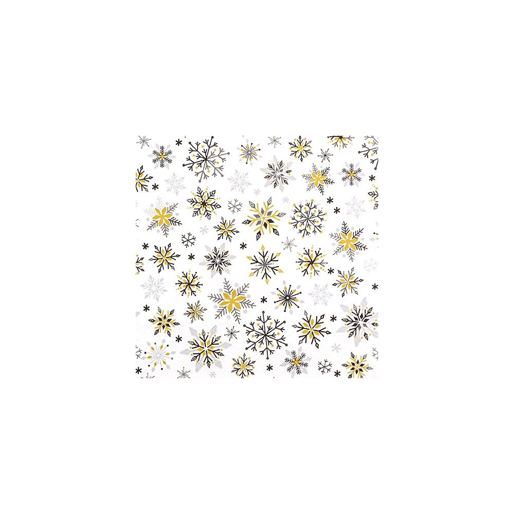 HOME FASHION Papierserviette Funkelnde Sterne, (20 St), 33 cm x 33 cm