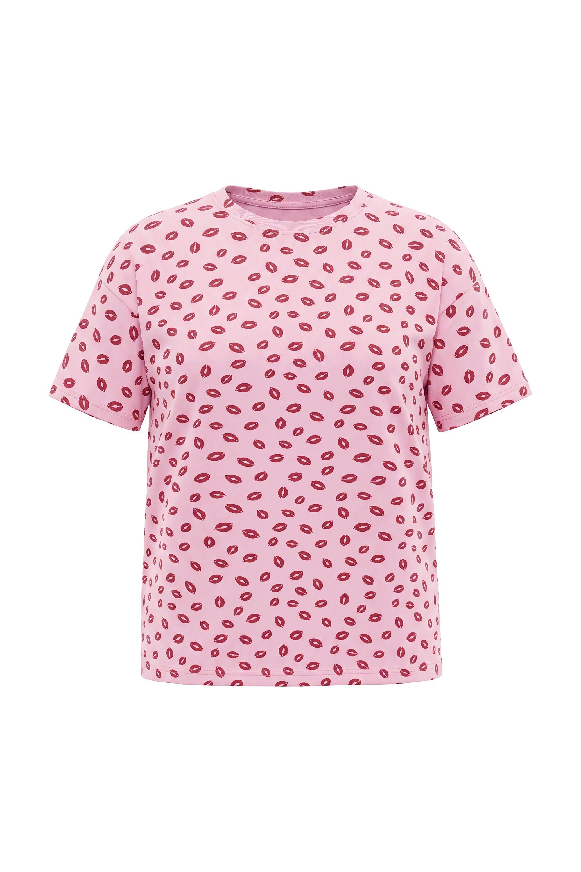 Studio Untold T-Shirt T-Shirt Oversize Shape Kiss-Muster – Bild 2 von 4