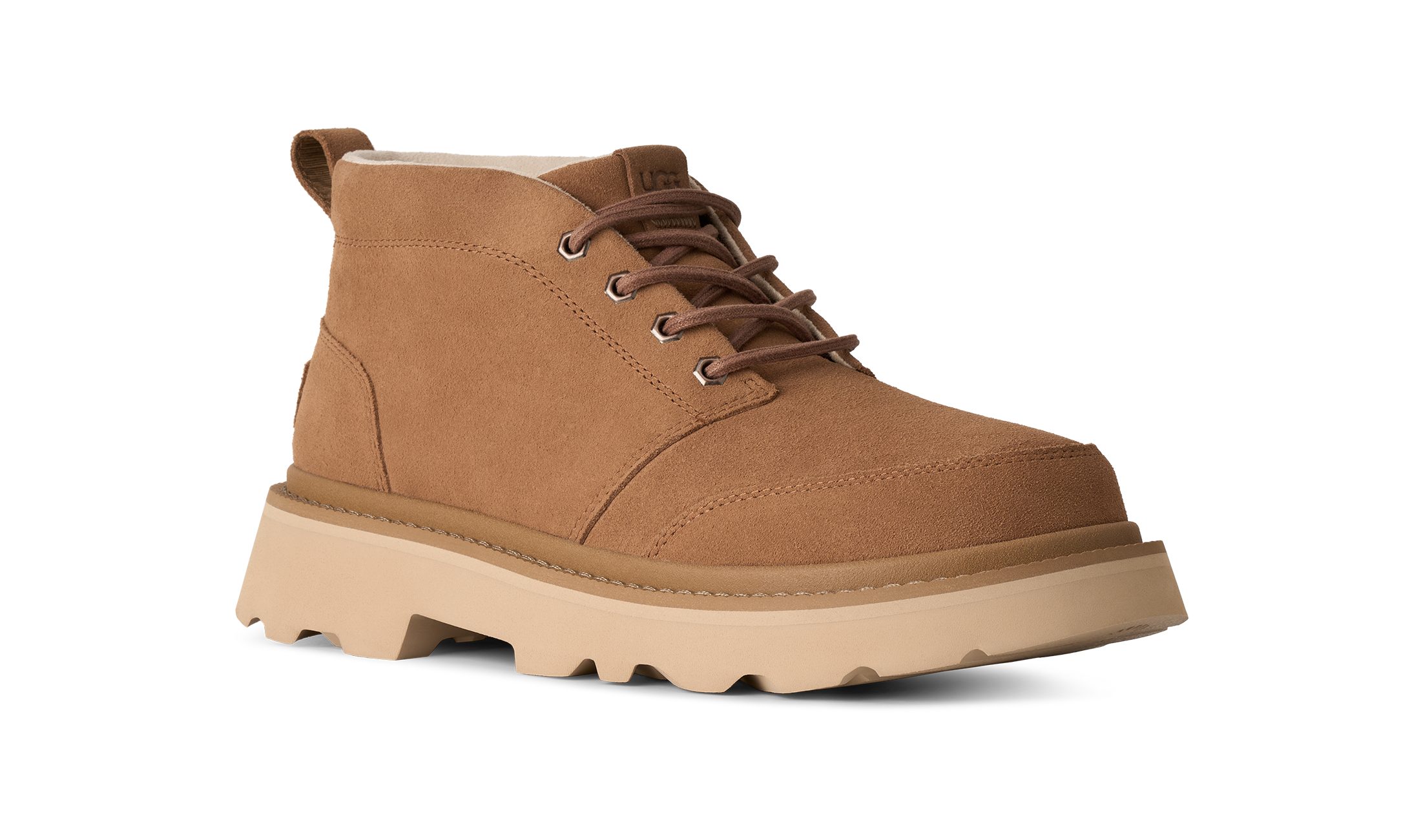 UGG M CHUKKA LUG Schnürboots Winterboots mit Ziernähten und Logoprägung