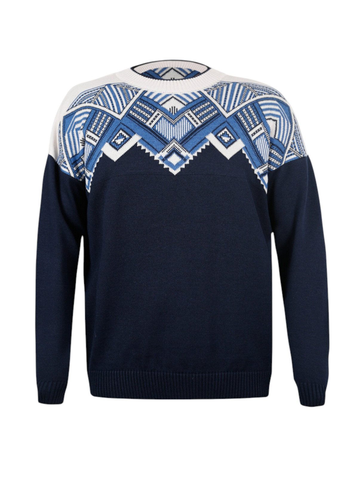 kama Sweater Pullover 4068 (Merinowolle-Mischung) navyblau Herren