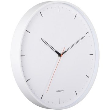 Karlsson Uhr Wanduhr Calm Iron Matt White