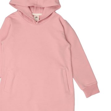 Walkiddy A-Linien-Kleid Walkiddy Sweatdress Silver Pink Pulloverkleid mit Kapuze & Taschen 122
