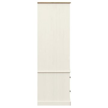 furnicato Kleiderschrank VIGO Weiß 90x55x176 cm Massivholz Kiefer (1-St)