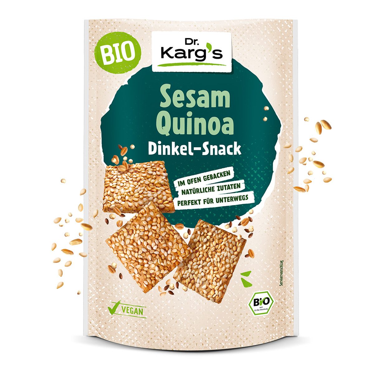 Dr. Kargs Brot, Dr. Kargs Bio Dinkel Quinoa Vollkorn Snack nussig vegan 110g