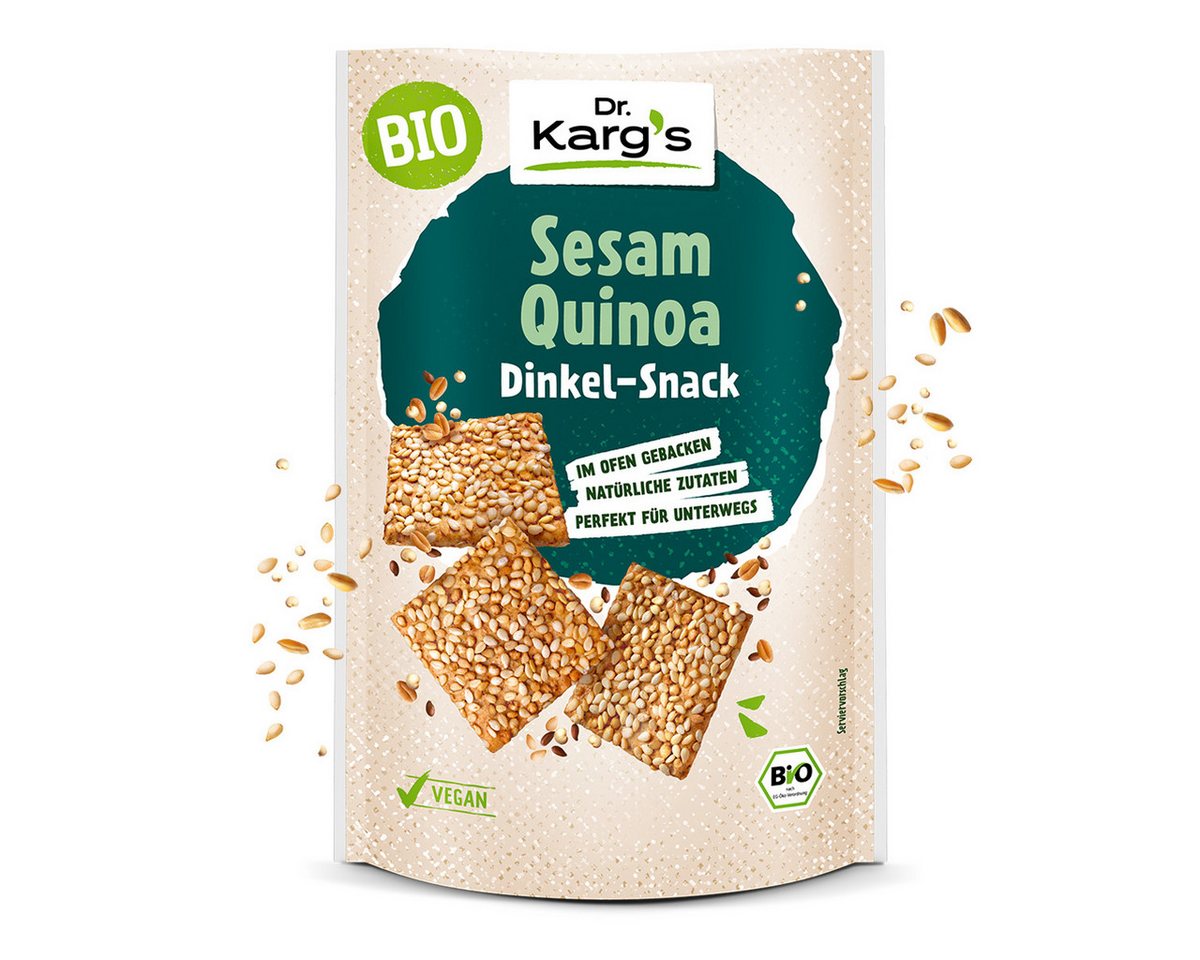 Dr. Kargs Brot, Dr. Kargs Bio Dinkel Quinoa Vollkorn Snack nussig vegan 110g