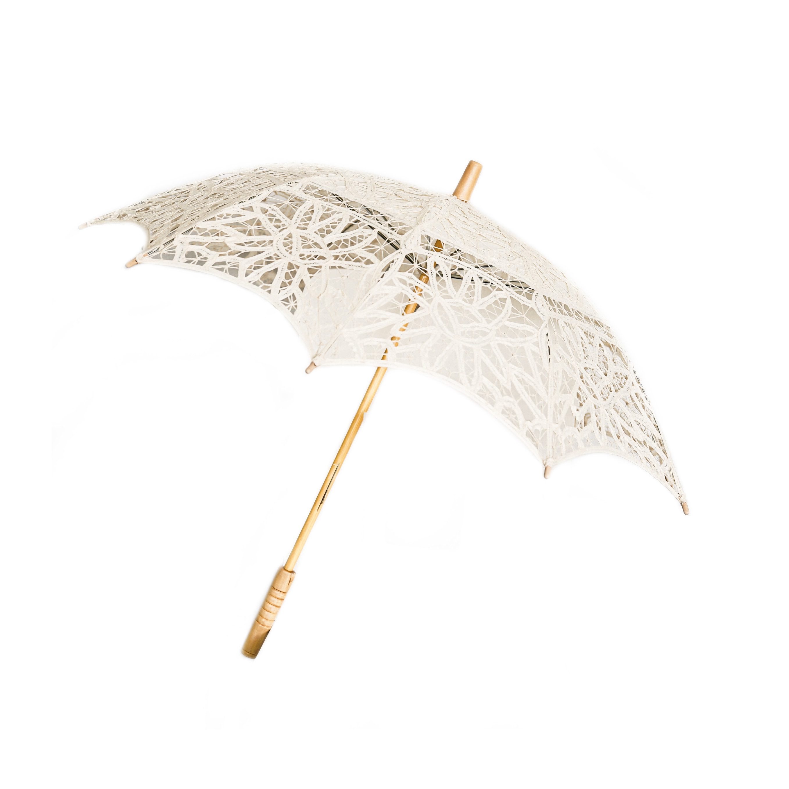 Susino Stockregenschirm Elegante handgemachte Brautschirme mit Spitze mit r günstig online kaufen