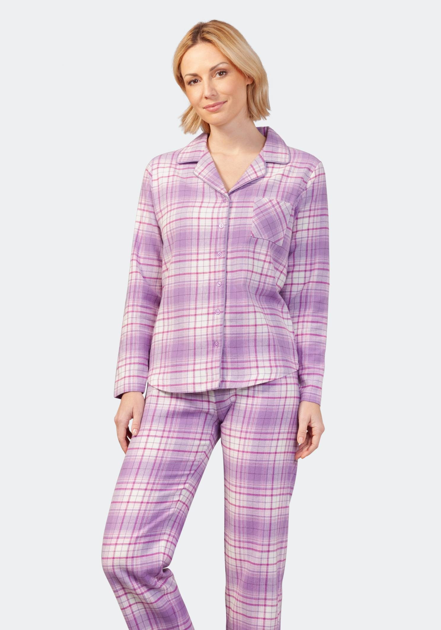 Hajo Schlafanzug Pyjama, Premium Cotton/Flanell günstig online kaufen