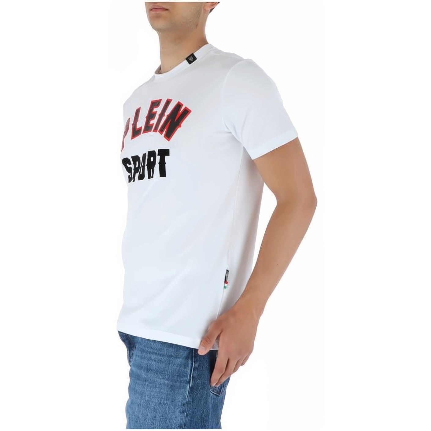 SPORT ROUND Farbauswahl T-Shirt hoher NECK vielfältige PLEIN Tragekomfort, Look, Stylischer