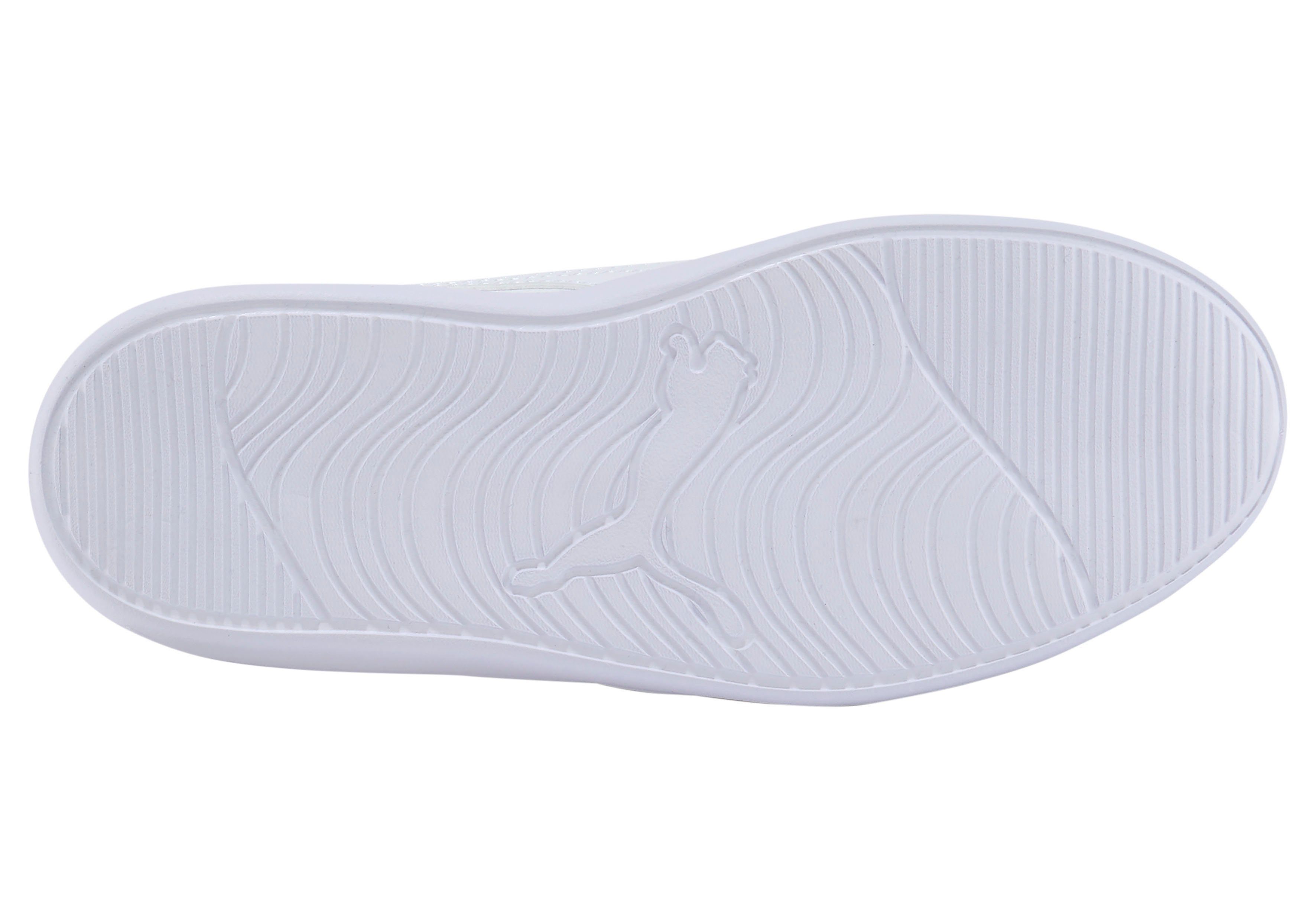 PUMA Courtflex v2 V PS Klettverschluss Kinder Sneaker mit für weiß