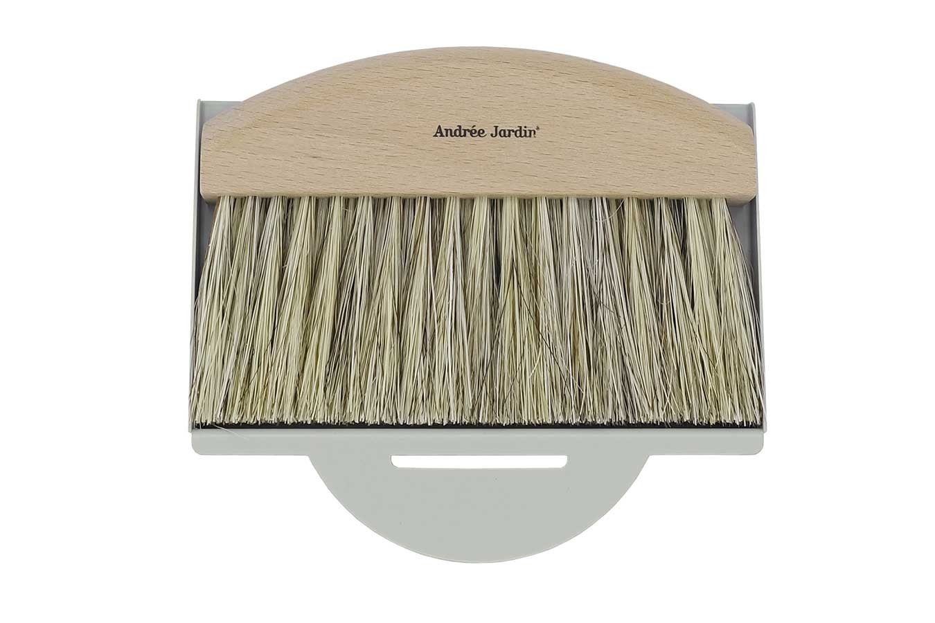 Andrée Jardin Krümelkehrer Krümelbesen Set Clynk Natural Collection grau