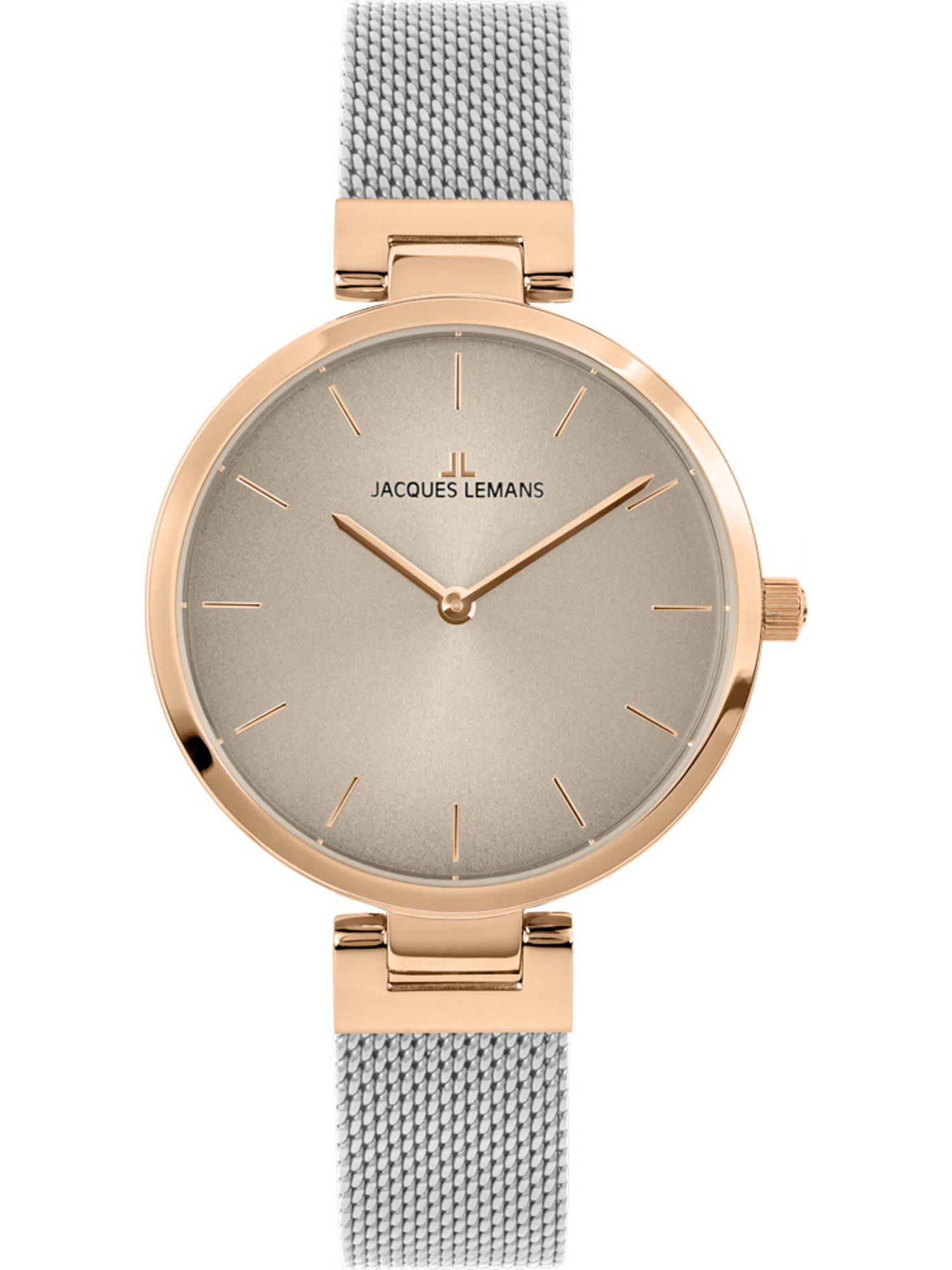 Quarzuhr Jacques Lemans Damen-Uhren Analog Quarz