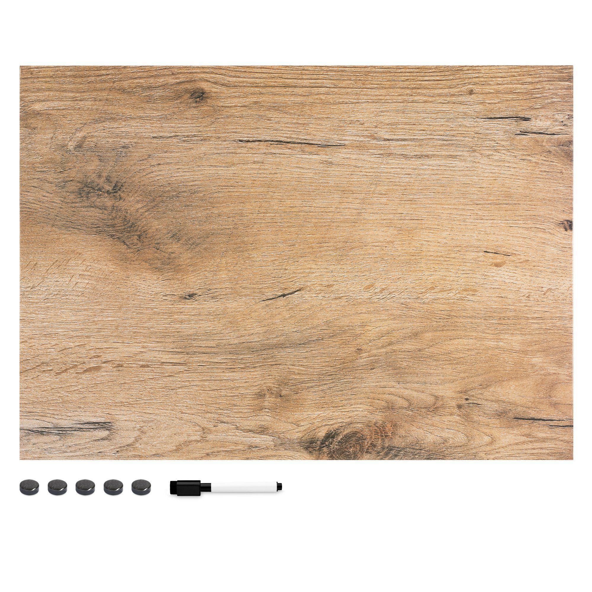 Navaris Magnettafel Magnetpinnwand zum Beschriften - 70x50 cm - abwaschbar, (1-tlg)