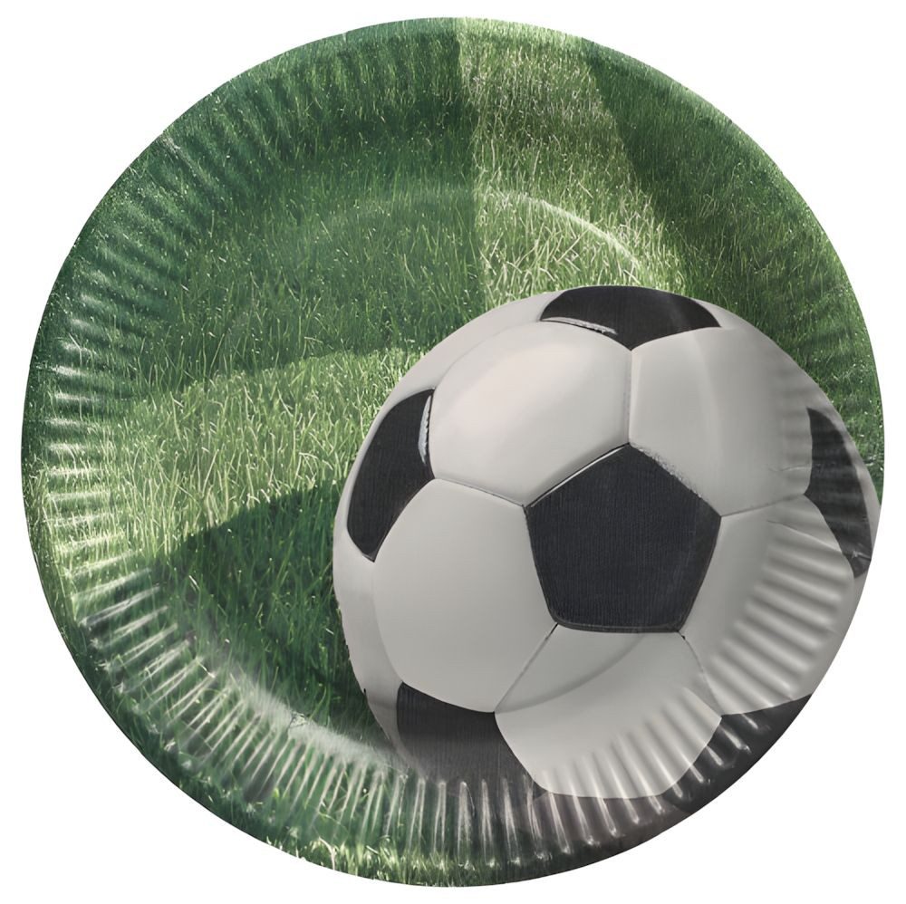 PAPSTAR Pappteller Teller, Pappe rund Ø 23 cm Football 10 Stk