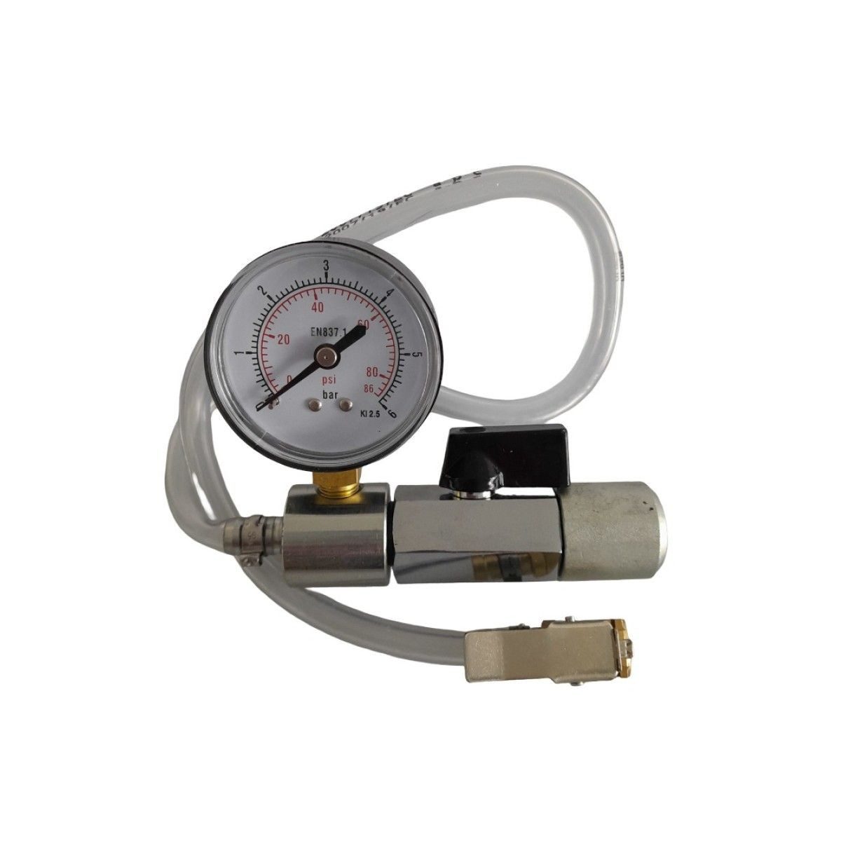 Ulith Anschlussstück Anschlussadapter, (Adapter, 1-tlg., für Gefässfüller), mit Absperrvorrichtung und Manometer