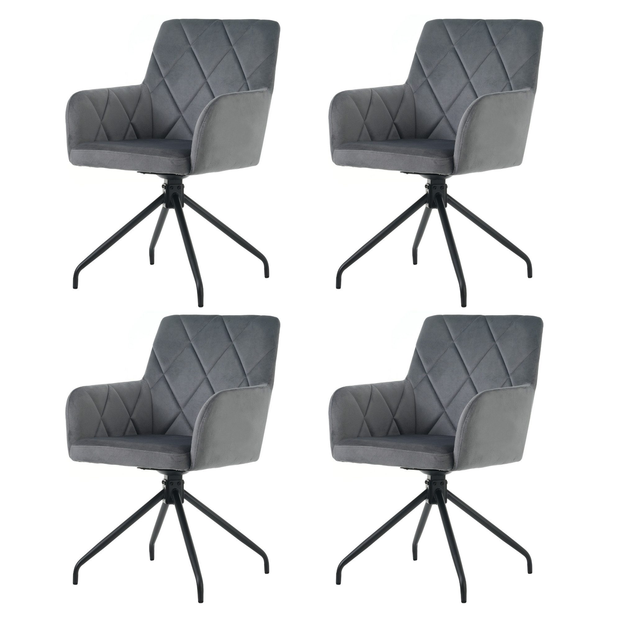 Flieks Esszimmerstuhl (360° drehbar, Set, 4 günstig online kaufen