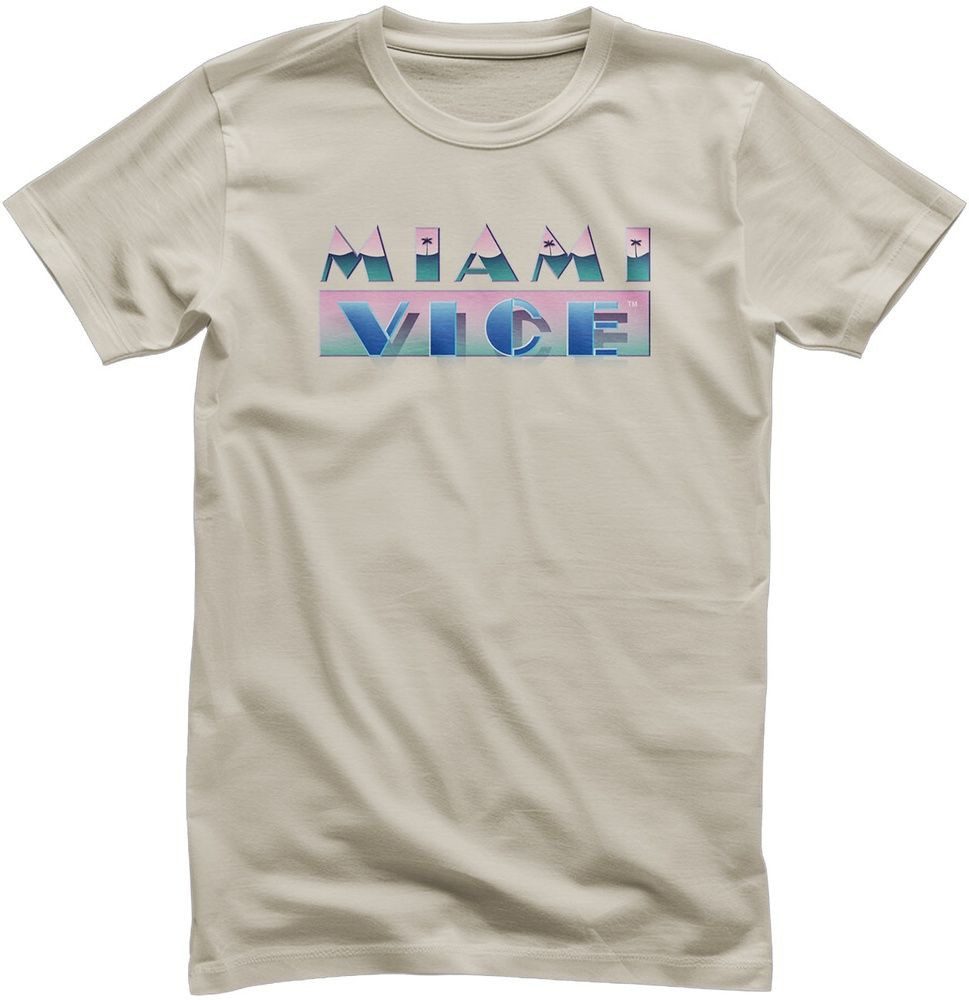 Miami Vice T-Shirt Miami Vice Airbrush Logo T-Shirt