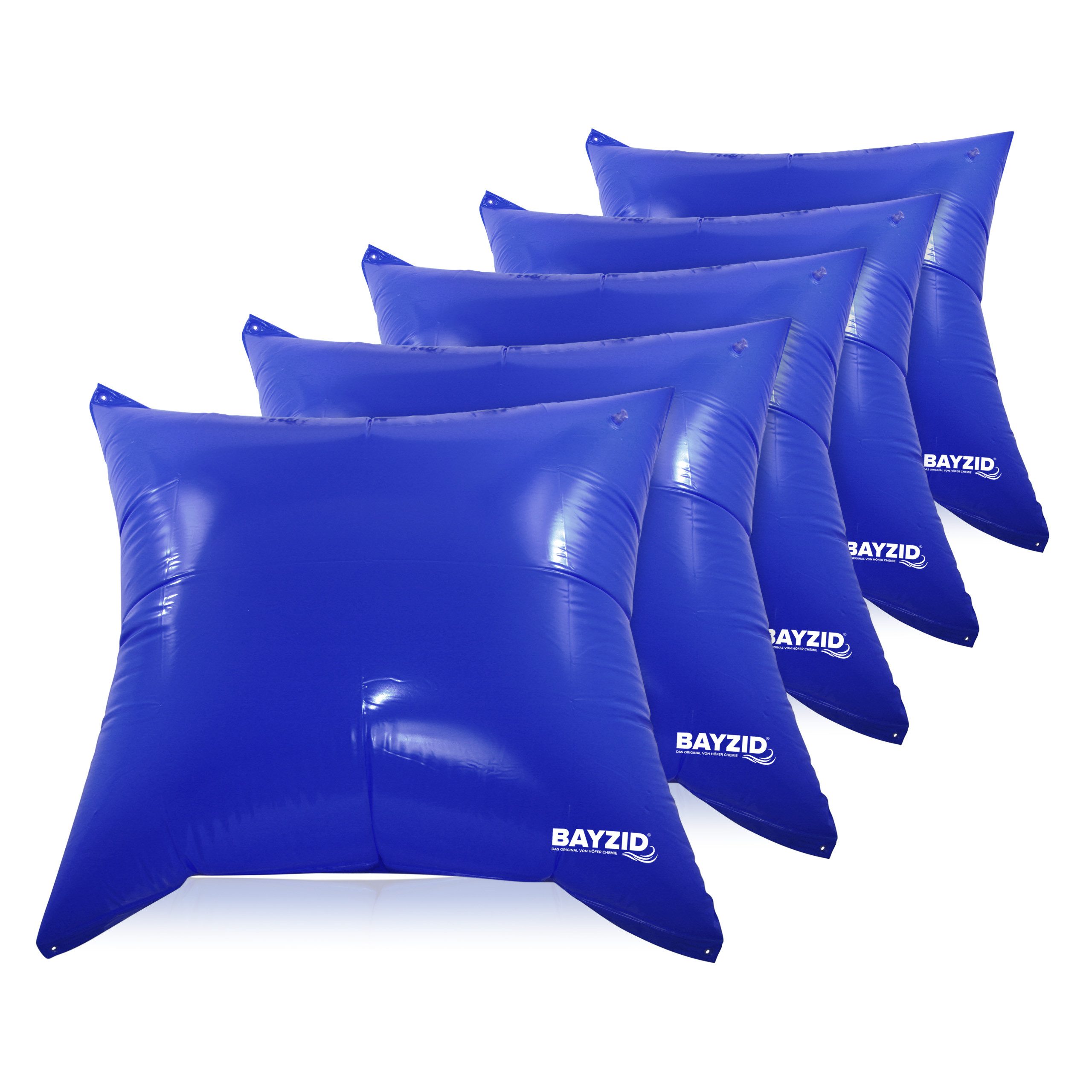 Höfer Chemie GmbH Poolpflege 5x Pool Winter Luftkissen 122 x 122 x 55 cm, Schützt die Poolfolie vor Eisdruck im Winter