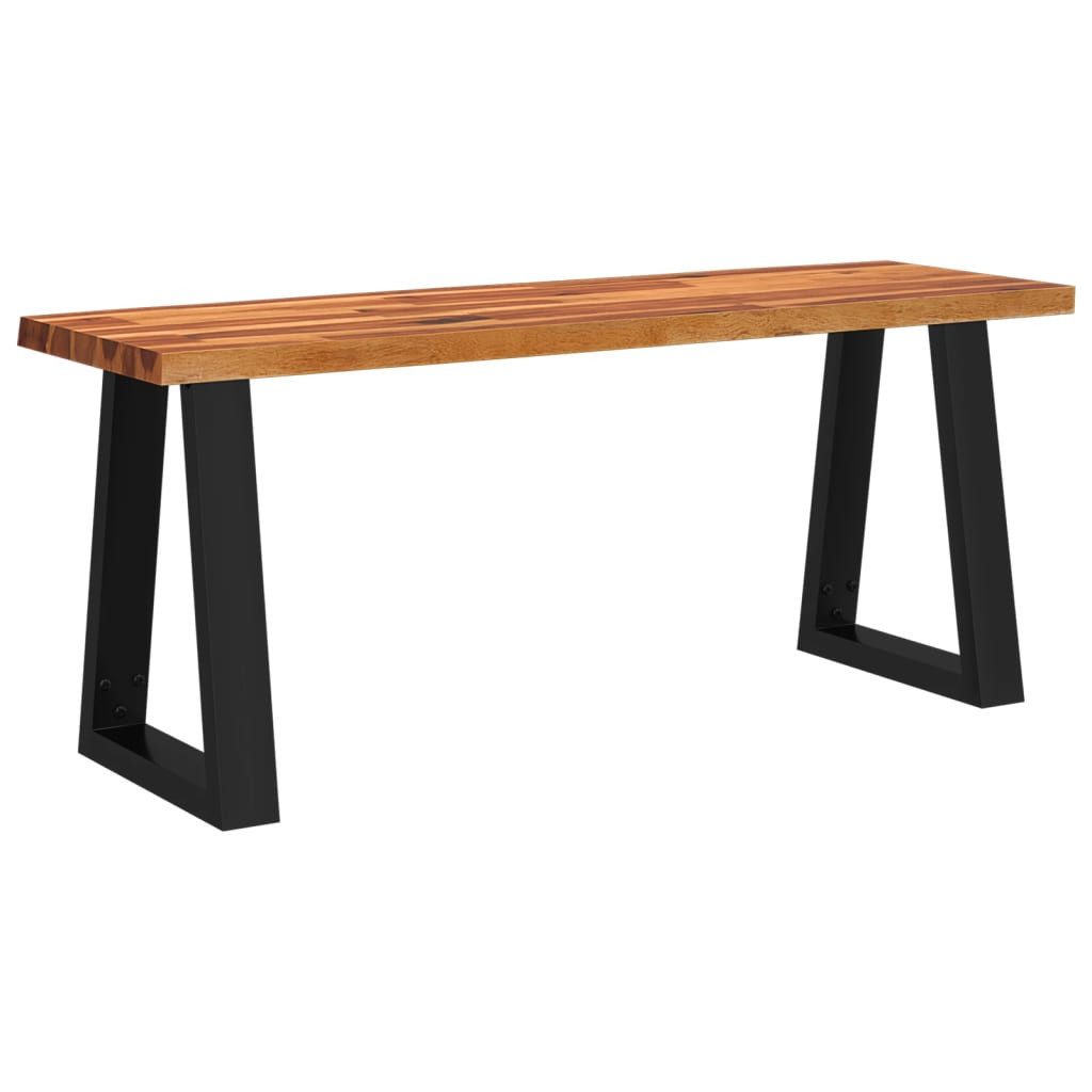 vidaXL Sitzbank Bank Baumkante 110 cm Massivholz