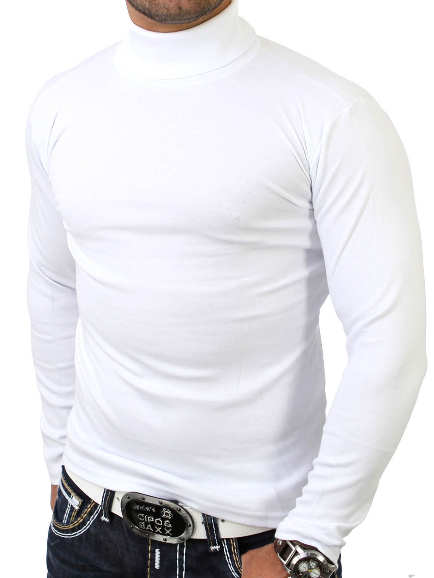 Reslad Strickpullover Reslad Herren Rollkragenpullover Männer Pulli sportlicher Rolli Pullov (1-tlg) Rollkragenpullover Basic Slim Fit