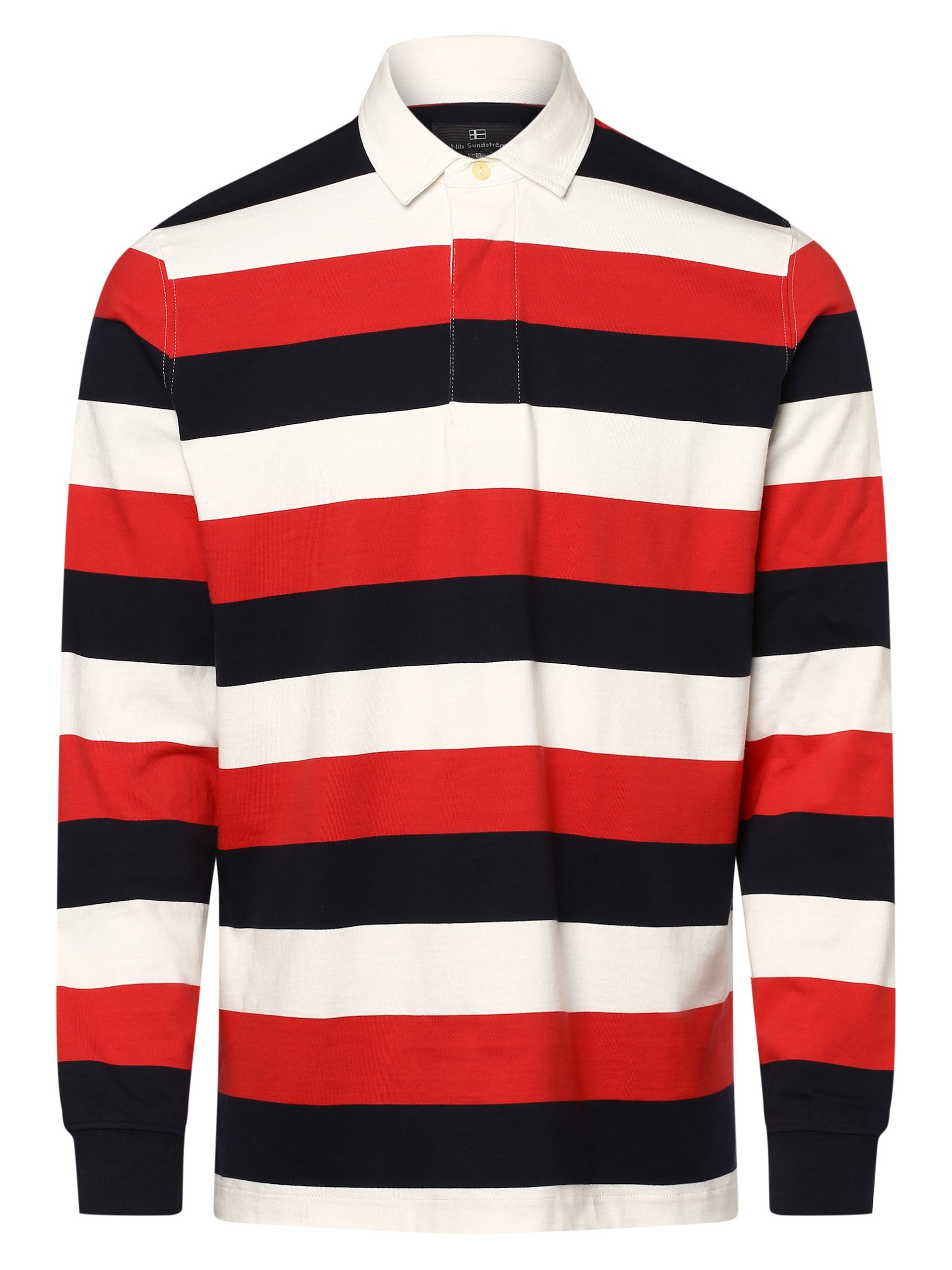 Nils Sundström Poloshirt marine rot