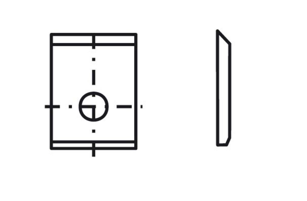 2 T04F Wendeplattenfräser Tigra 4 d=5,0mm e=5,5mm Stück Blankett 12x18x2,0mm