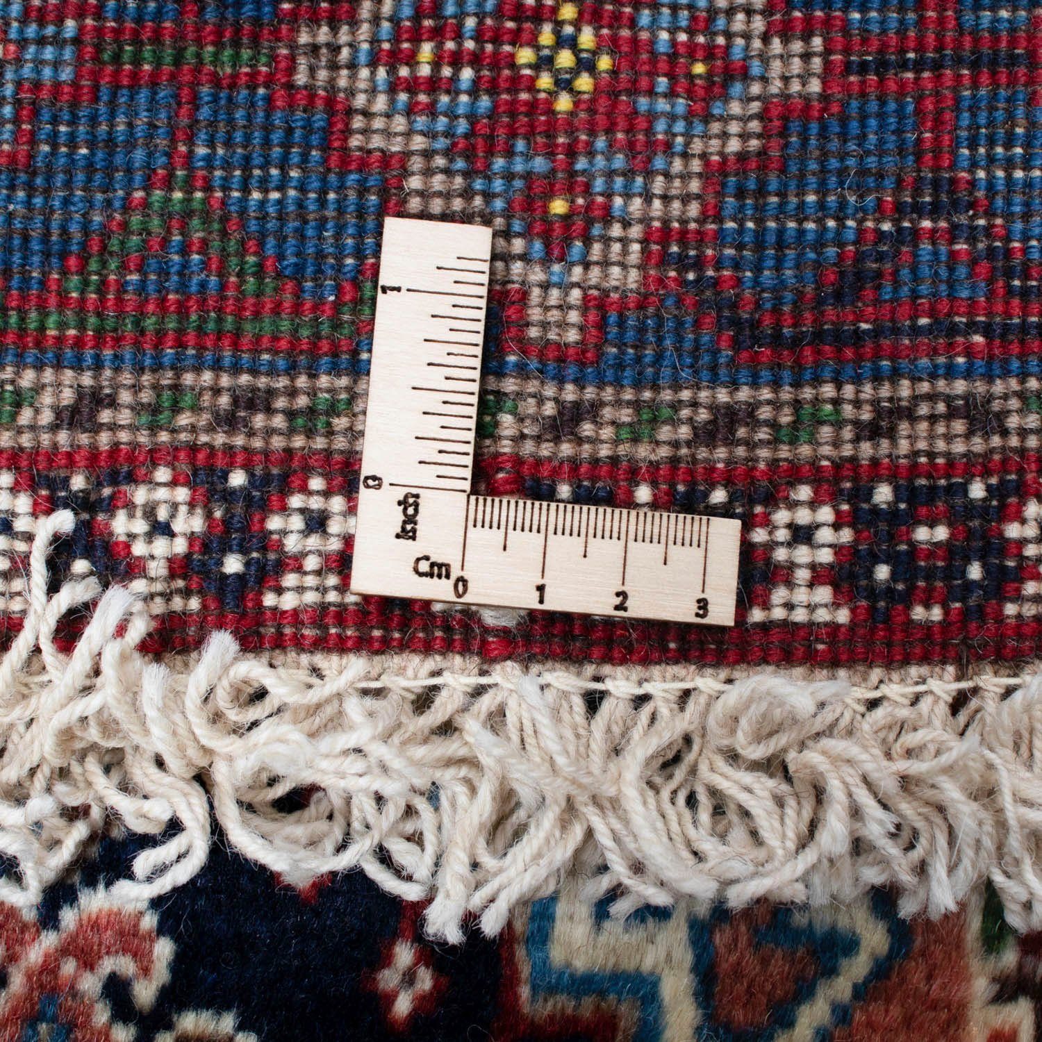 Höhe: rechteckig, x Handgeknüpft Yalameh Hochflor-Läufer Felder chiaro 198 mm, cm, Rosso morgenland, 78 10
