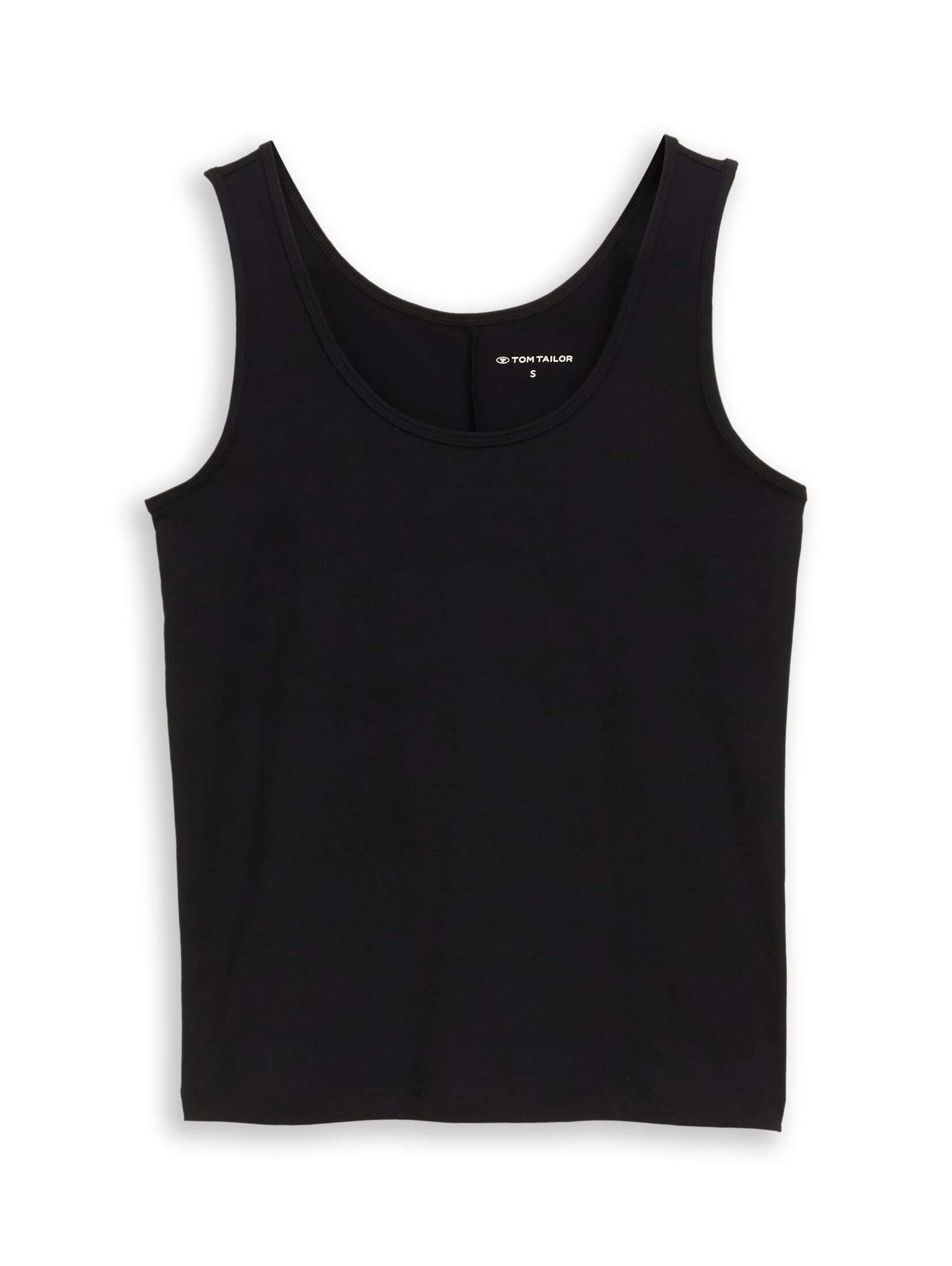TOM TAILOR Trägertop T-Shirt (im Einserpack) Slim Fit Top mit Rundhalsausschnitt – Bild 3 von 5