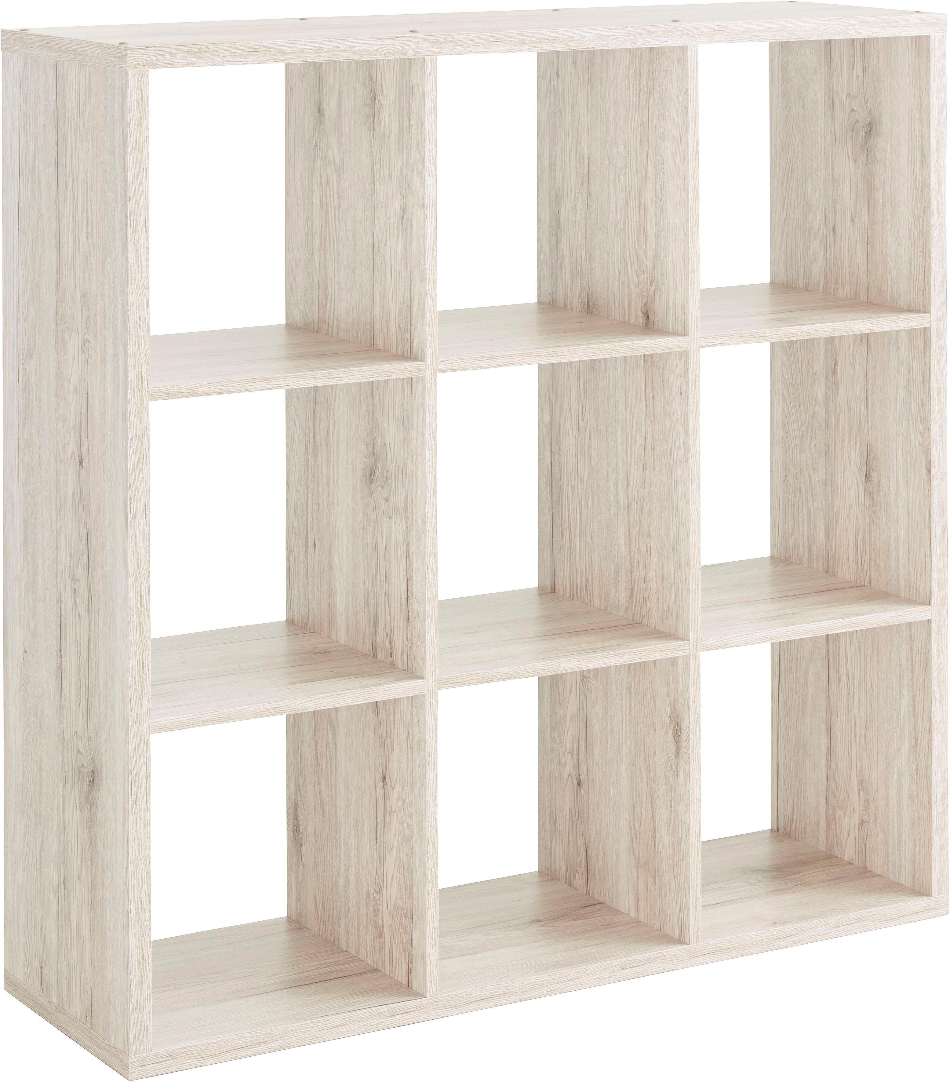 FORTE Standregal Mauro, Fachgröße 33x33cm, 4 Fächer
