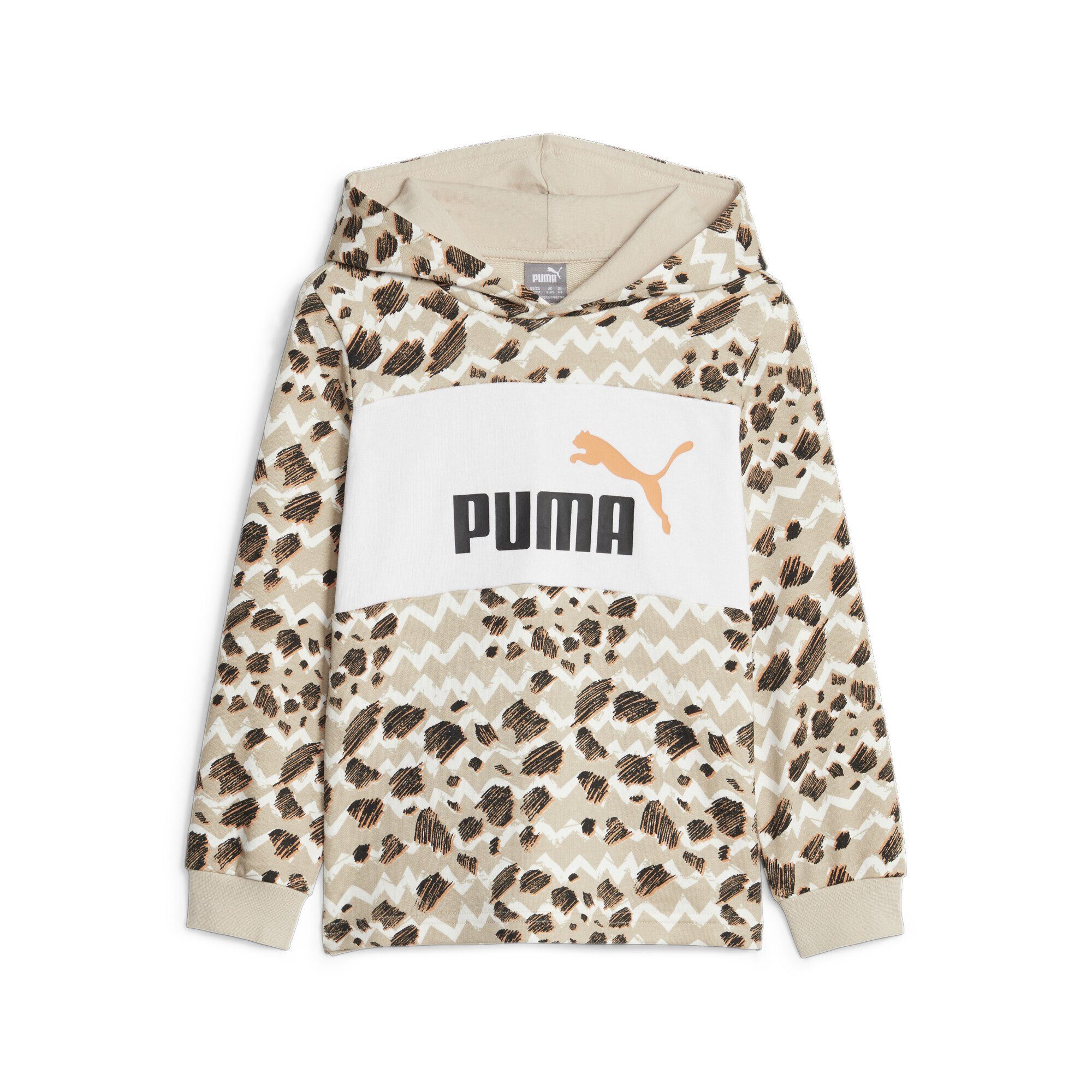 PUMA Sweatshirt Essentials Mix Match Hoodie Jugendliche Granola Beige