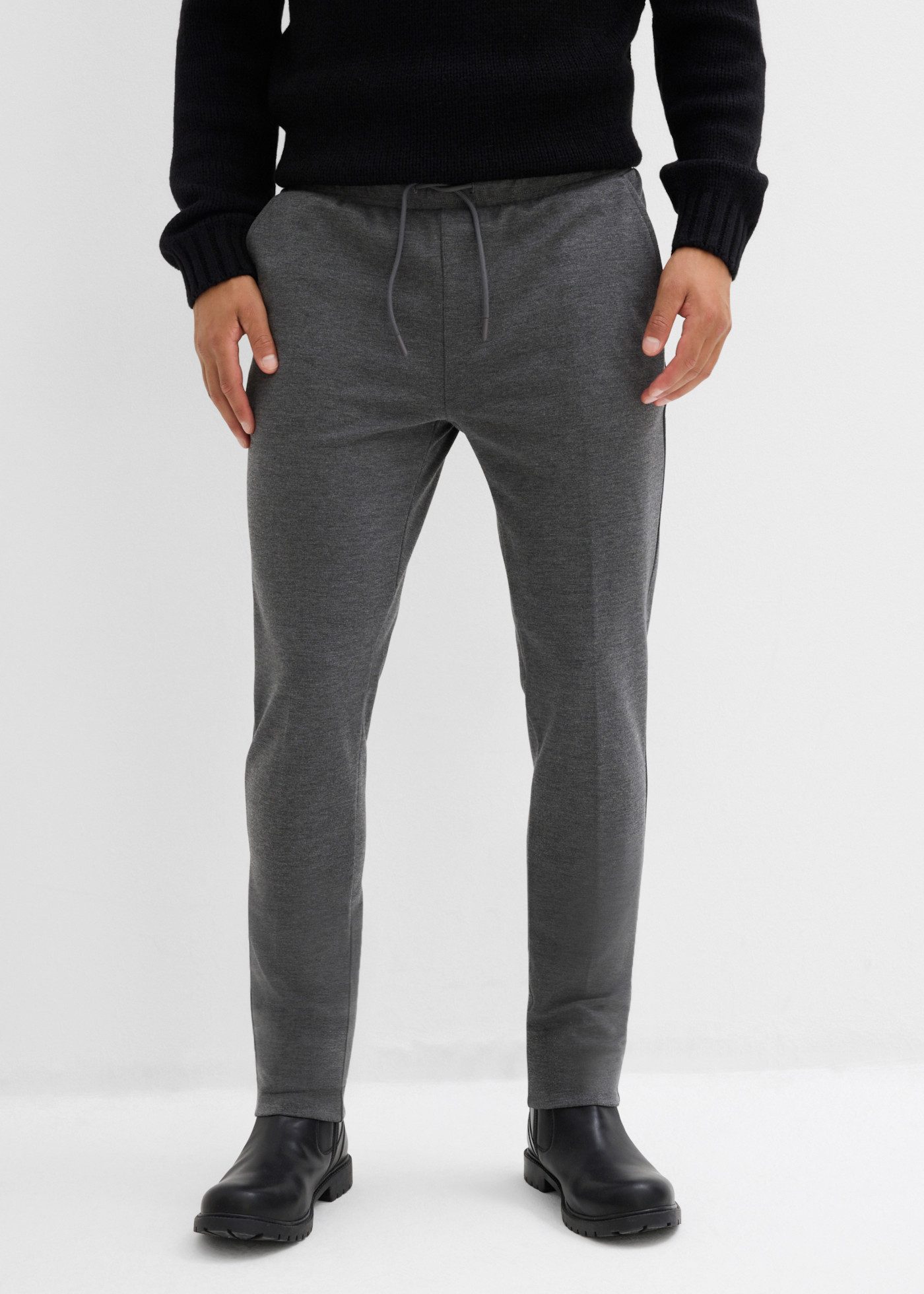 bonprix Schlupfhose in fester Jerseyqualität, Slim Fit, mit Rundumgummizug