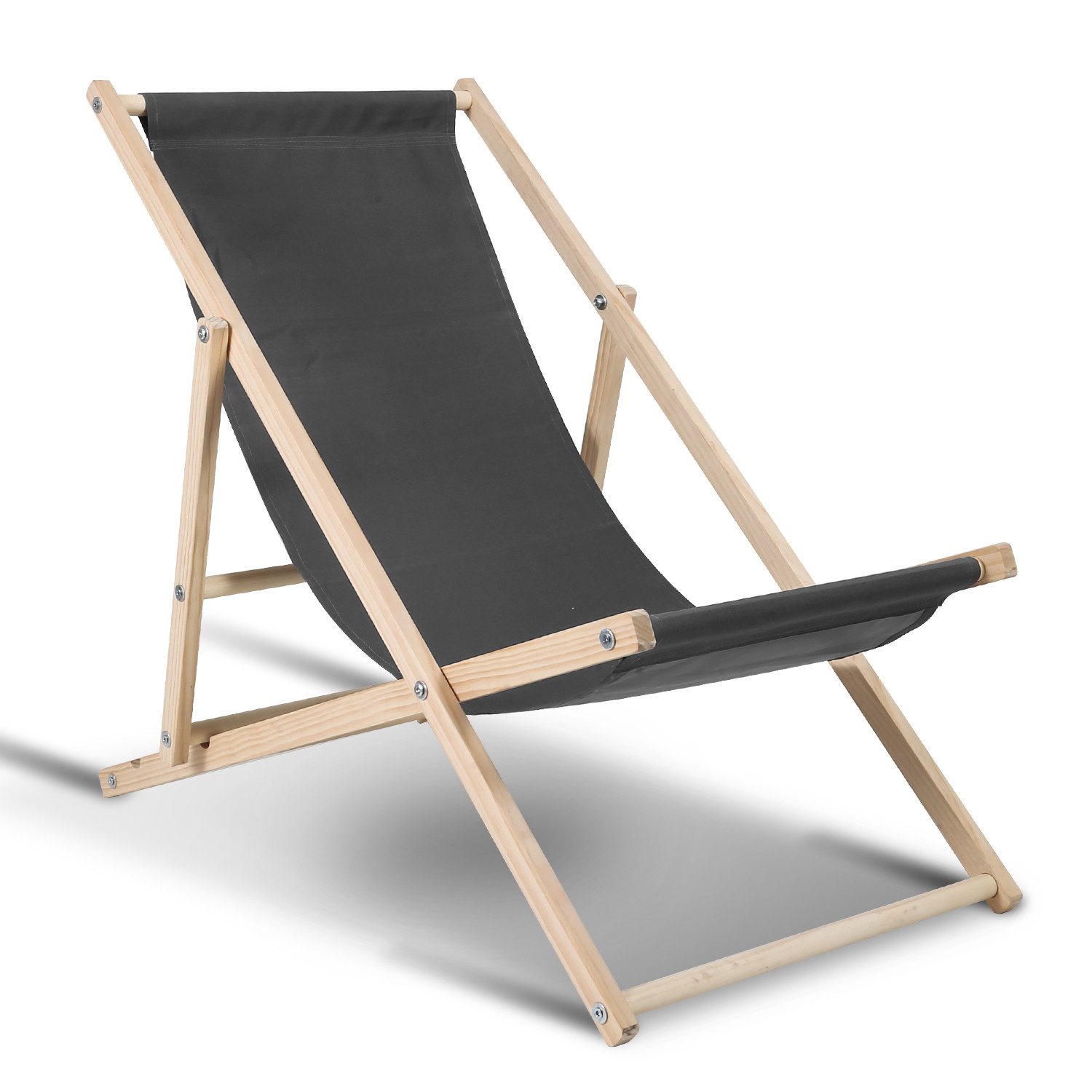 Clanmacy Gartenliege Liegestuhl Holz Klappbar Balkon günstig online kaufen