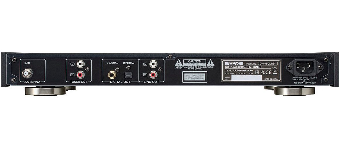 TEAC CD-P750DAB CD-Player (Bluetooth, Digitaluhr)