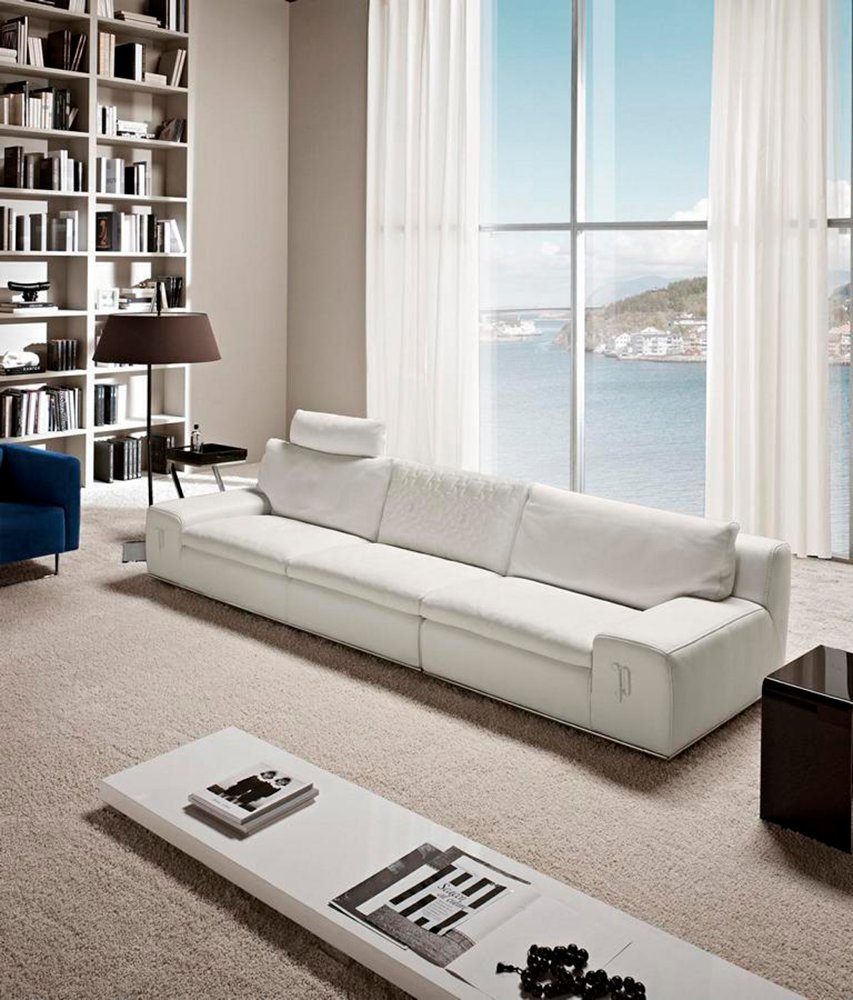 Viersitzer xxl JVmoebel Sofa Wohnzimmer Weiß Sofas Couchen Design Big Sofa Couch Sitzer 4